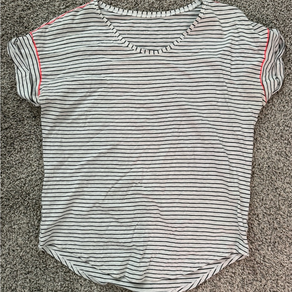 Lululemon Striped Love Crew Short Sleeved Shirt